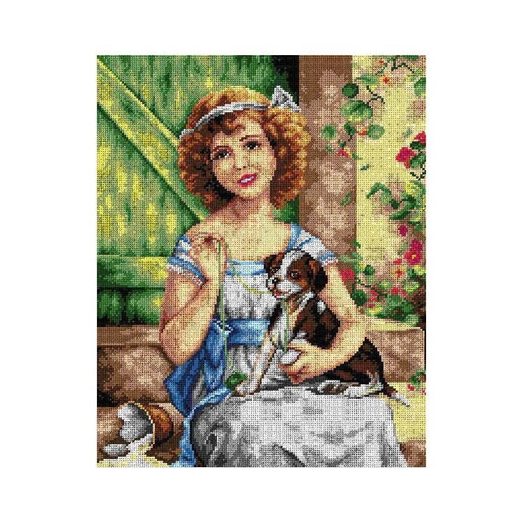 Orchidea Baskılı Goblen Kız 2604 40*50 cm