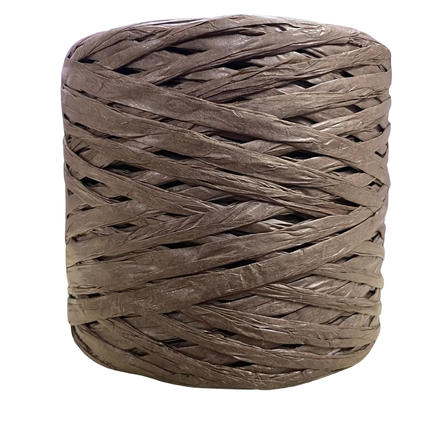 Şık Raffia Rafya Şapka Çanta Kağıt İp 200 gr YZS200 H38A Açık Kahve