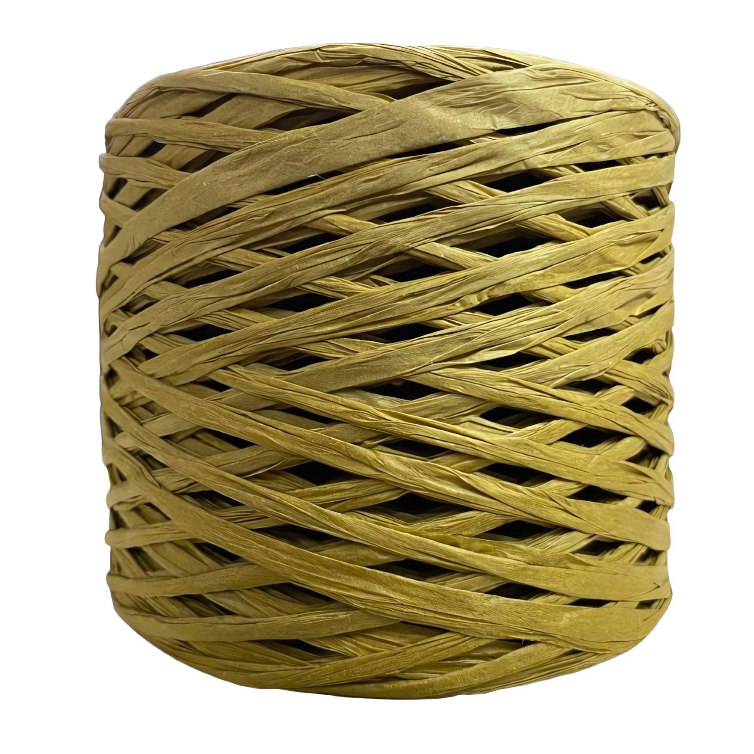 Şık Raffia Rafya Şapka Çanta Kağıt İp 200 gr YZS200 L288 Yağ Yeşili
