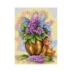 Orchidea Baskılı Goblen Leylak 2508 30*40 cm