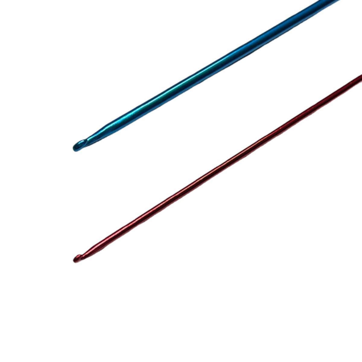 KNNE Renkli Gagalı Şiş 35cm Tığ Şİş Tunus Şişi Tığı knneg35