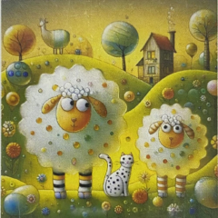 5D Yapışan Boncuk Mozaik Tablo 40*50 cm S1