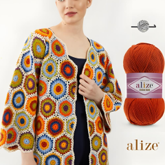 Alize Cotton Gold Pamuk 100gr El Örgü İpi Yünü 216 KOYU SARI