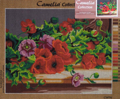 Orchidea Camelia Collection Baskılı Goblen Çiçek C107M 40*50 cm