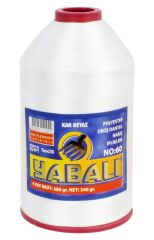 Yabalı Polyester Dikiş Dantel Nakış İplikleri 380 - 400gr Kar Beyaz No 60