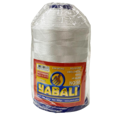 Yabalı Polyester Dikiş Dantel Nakış İplikleri 380 - 400gr Kar Beyaz No 60