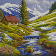 5D Yapışan Boncuk Mozaik Tablo 40*50 cm S4