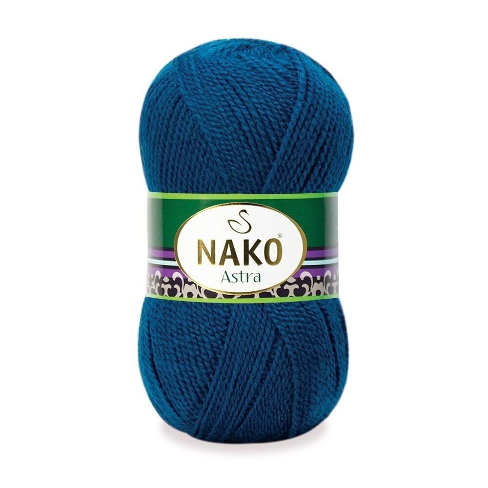 Nako Astra El Örgü İpliği 100 gr 517 Orta Mavi
