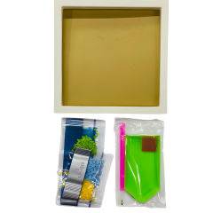 5D Yapışan Boncuk Goblen Mozaik Tablo Pano 15*15 cm Tosbağa Araba