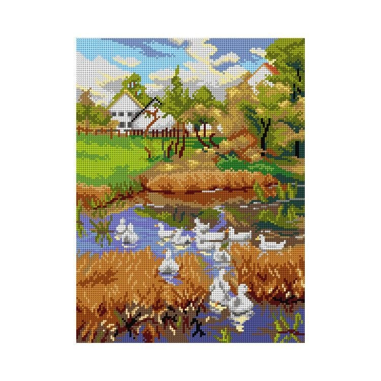 Orchidea Baskılı Goblen Manzara 3412 30*40 cm