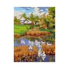 Orchidea Baskılı Goblen Manzara 3412 30*40 cm