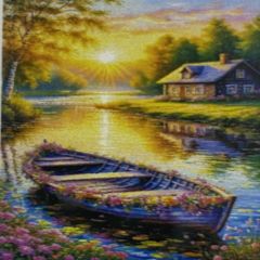 5D Yapışan Boncuk Mozaik Tablo 40*50 cm S8