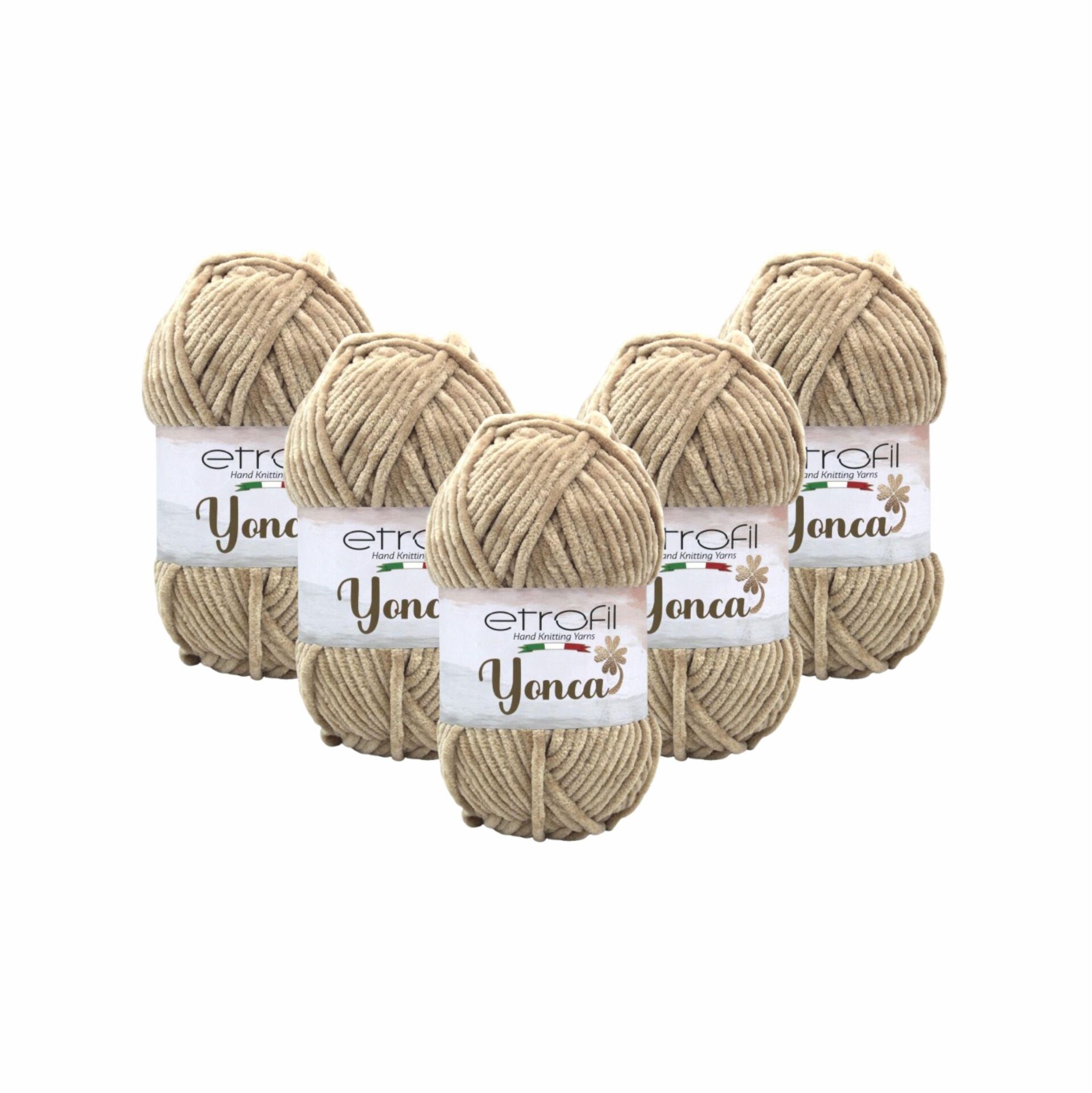 Etrofil Yonca Baby Kadife El Örgü İpi 5'li Set 77180 Taş