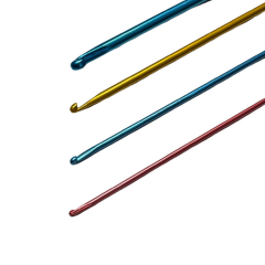 Orfe Renkli Gagalı Şiş 35cm Tığ Şİş Tunus Şişi Tığı orrg35