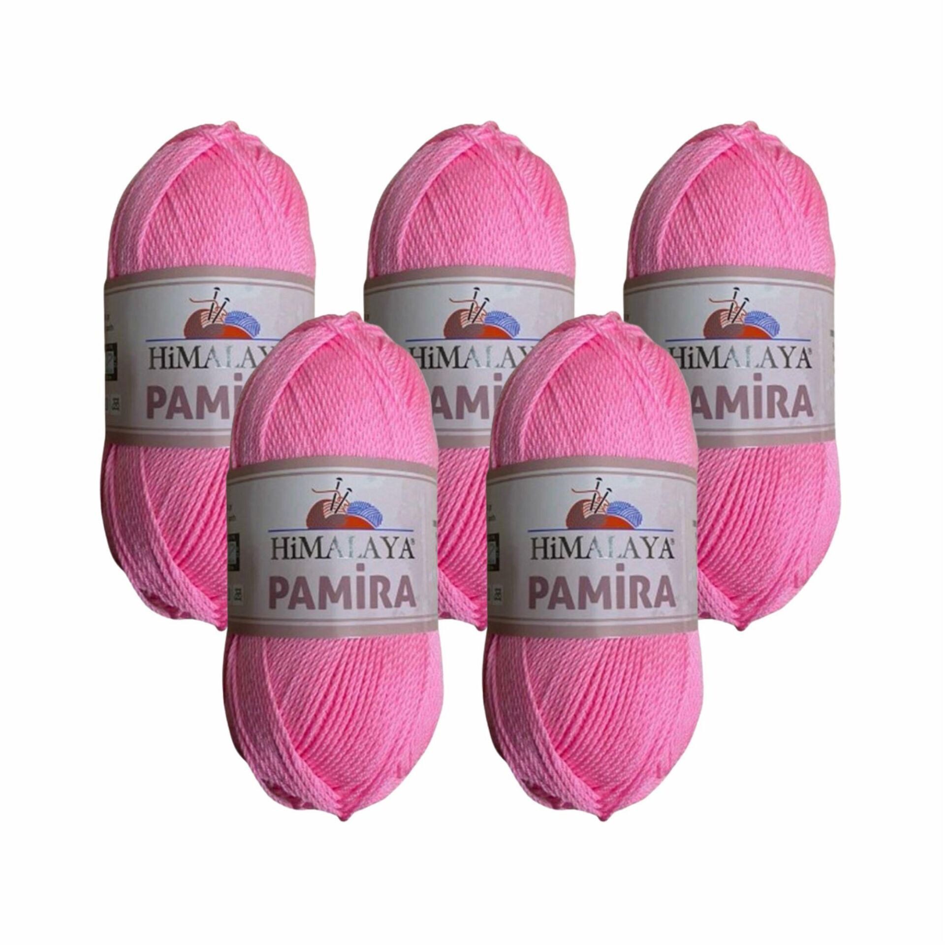 Himalaya Pamira (5 Adet) El Örgü İpliği 5x100 gr 50824 Pembe