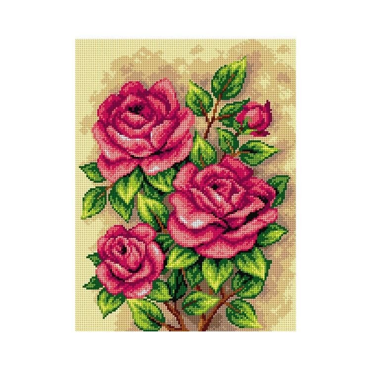 Orchidea Baskılı Goblen Kırmızı Güller 2651 30*40 cm