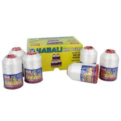 Yabalı Polyester Dikiş Dantel Nakış İplikleri 100 gr Kar Beyaz No 50 100 gr