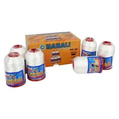 Yabalı Polyester Dikiş Dantel Nakış İplikleri 100 gr Kar Beyaz No 50 100 gr