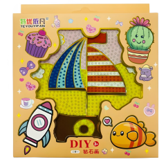 5D Yapışan Boncuk Goblen Mozaik Tablo Pano 15*15 cm Tekne