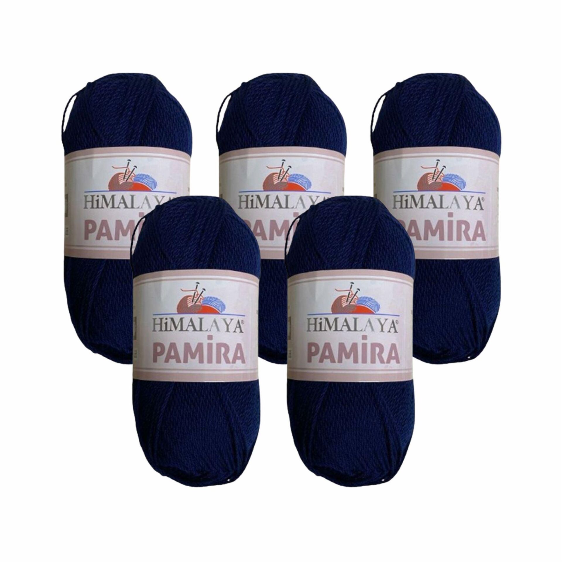 Himalaya Pamira (5 Adet) El Örgü İpliği 5x100 gr 50843 Lacivert