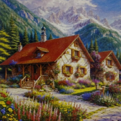 5D Yapışan Boncuk Mozaik Tablo 40*50 cm S17