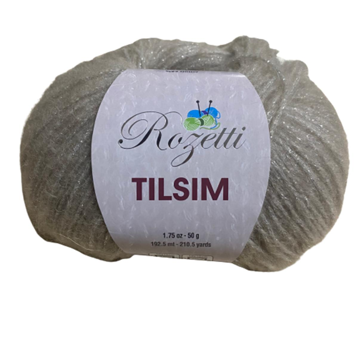 Rozetti Tılsım El Örgü İpliği 50 gr 362-11  Simli Bej
