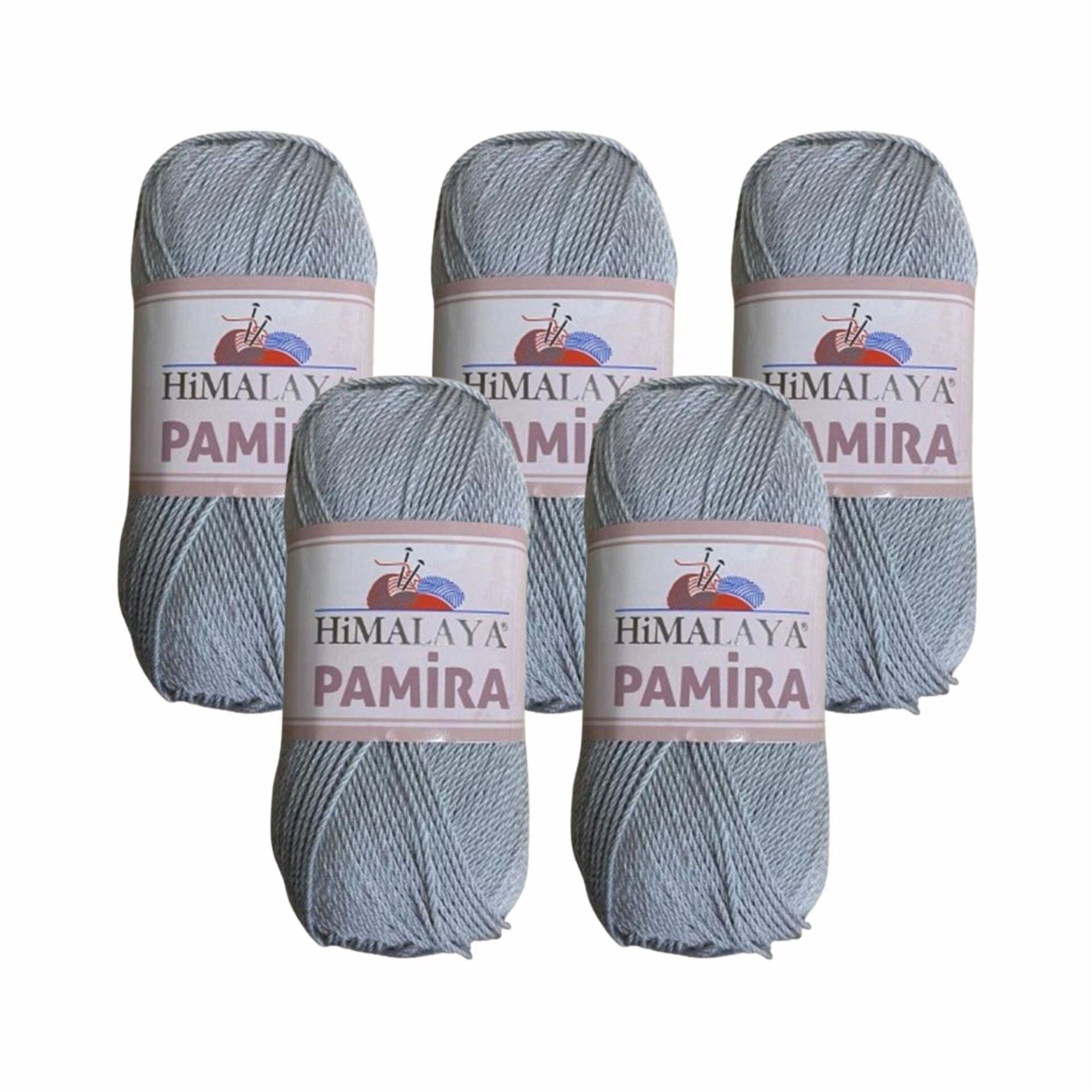 Himalaya Pamira (5 Adet) El Örgü İpliği 5x100 gr 50871 Açık Gri