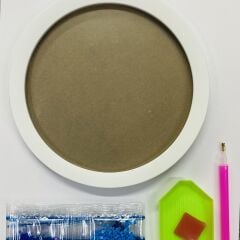 5D Yapışan Boncuk Goblen Mozaik Tablo Pano 16*16 cm Baykuş