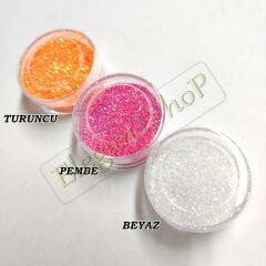 Toz Sim - Minik Yuvarlak Plastik Kutularda Açık Yeşil