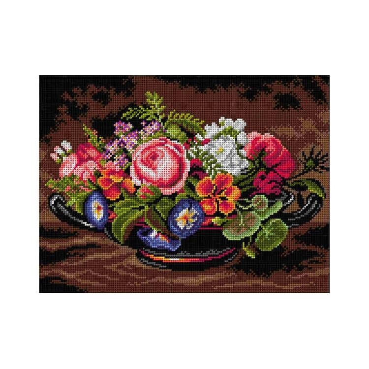 Orchidea Baskılı Goblen Çiçekler 2836 30*40 cm