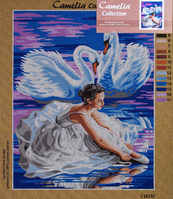 Orchidea Camelia Collection Baskılı Goblen Balerin Ve Kuğu C126M 40*50 cm