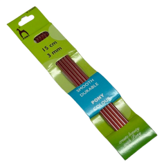 Pony Colour Beş Şiş 15cm Renkli Çorap Şişi no 3,5 mm