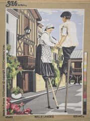 Seg Baskılı Goblen 929 442 Belle Landes 45x60cm Tablo Pano Sadece Goblen Kumaşı SORUNSUZ