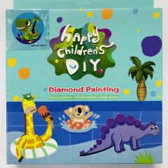 5D Yapışan Boncuk Goblen Mozaik Tablo Pano 16*16 cm Dinazor