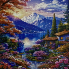 5D Yapışan Boncuk Mozaik Tablo 40*50 cm S27