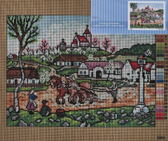 Orchidea Baskılı Goblen Manzara 2484 30*40 cm