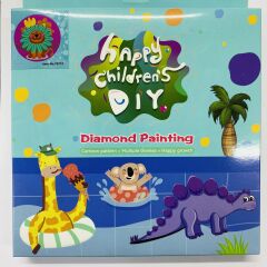 5D Yapışan Boncuk Goblen Mozaik Tablo Pano 16*16 cm Aslan