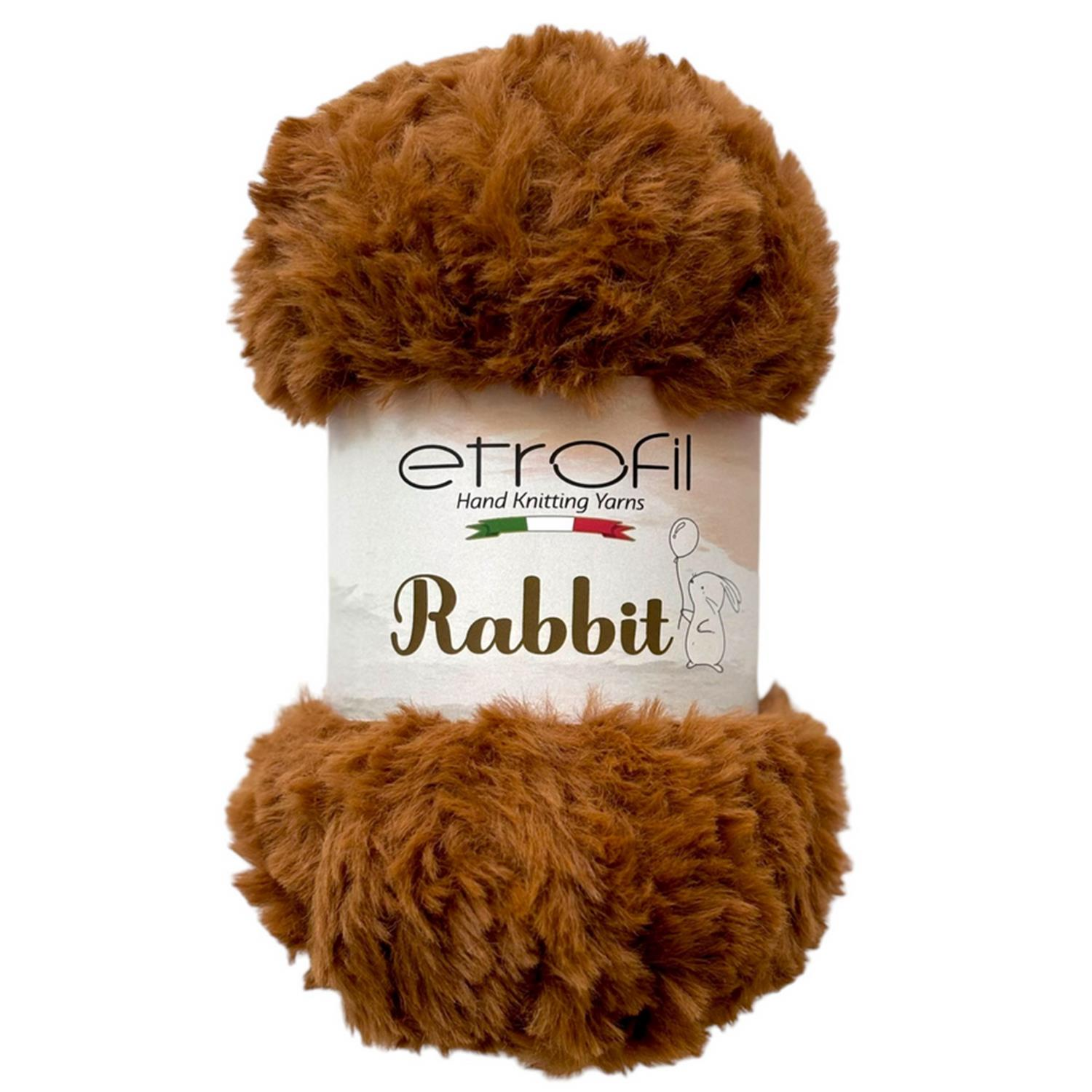 Etrofil Rabbit Kürk El Örgü İpi 100gr 77115 Kahverengi