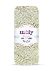 Moly PP Cord Kristal Simli Polyester Makrome  El Örgü İpi 200 gr