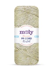 Moly PP Cord Kristal Simli Polyester Makrome  El Örgü İpi 200 gr
