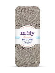 Moly PP Cord Kristal Simli Polyester Makrome  El Örgü İpi 200 gr