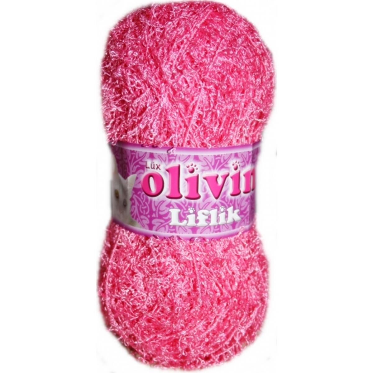 Olivin Lüx Liflik El Örgü İpi 100 gr 406 Pembe