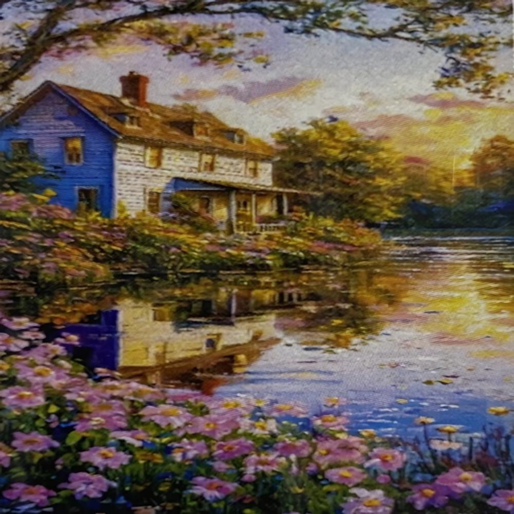 5D Yapışan Boncuk Mozaik Tablo 40*50 cm S34
