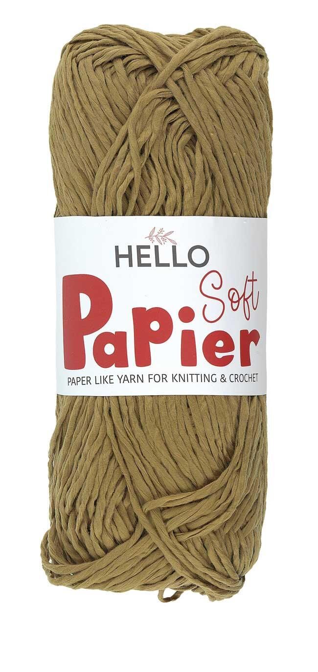 Hello Soft Papier Yumuşak Hasır Kağıt İplik 100 Gr P04 Koyu Bambu