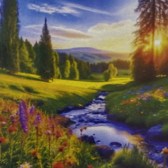 5D Yapışan Boncuk Mozaik Tablo 40*50 cm S35