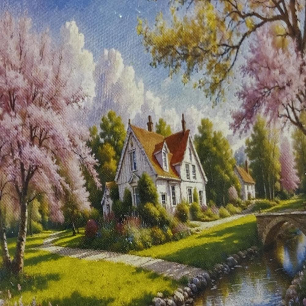 5D Yapışan Boncuk Mozaik Tablo 30*40 cm L1