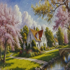 5D Yapışan Boncuk Mozaik Tablo 30*40 cm L1