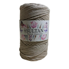 Sultan Pamuk Koton Cotton Makrome İpi 250 gr 02 Optik Beyaz