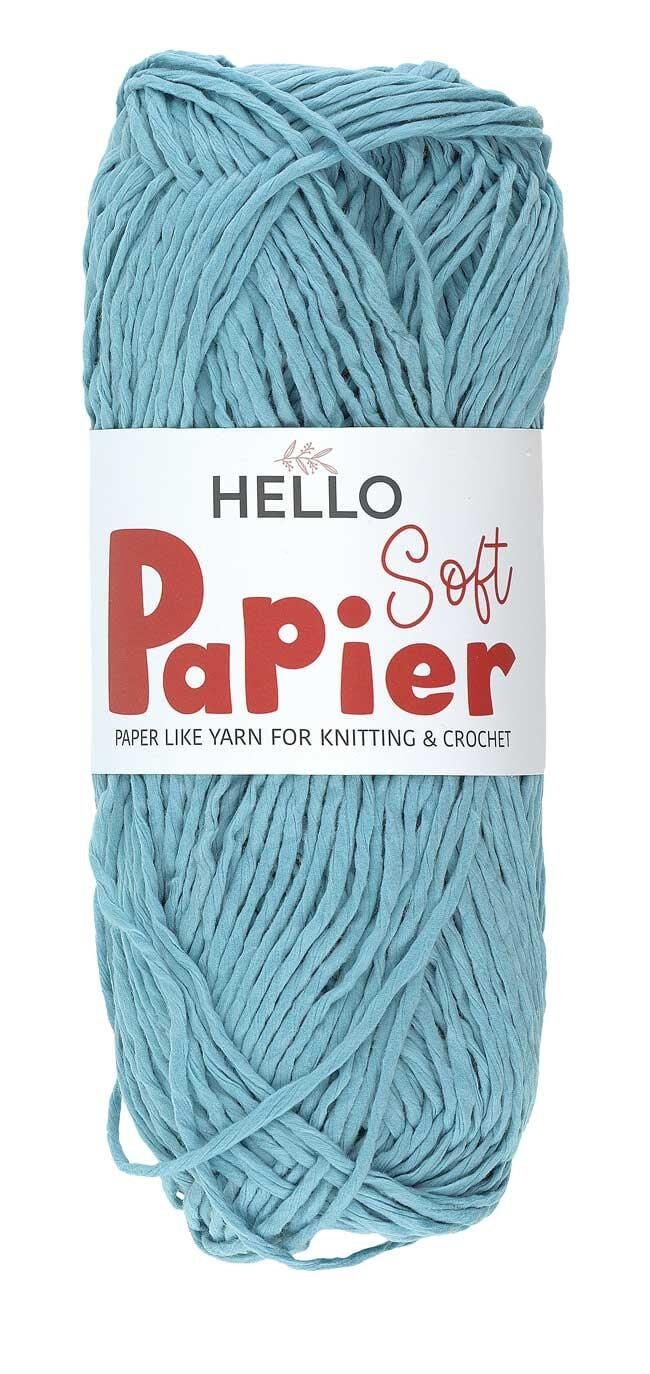 Hello Soft Papier Yumuşak Hasır Kağıt İplik 100 Gr P07 Açık Mavi