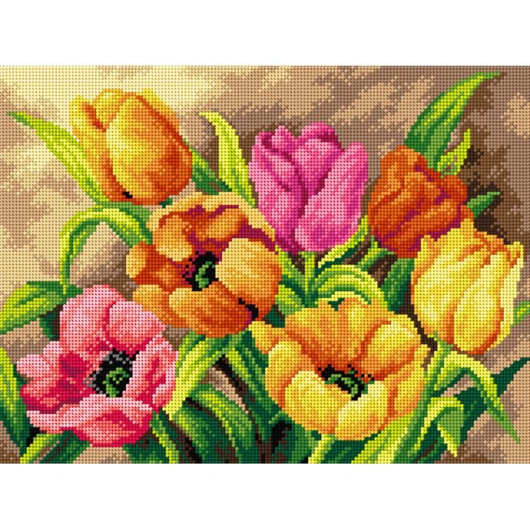 Orchidea Baskılı Goblen Çiçekler 2618 30*40 cm